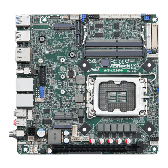 ASRock Industrial IMB-1232-WV User Manual
