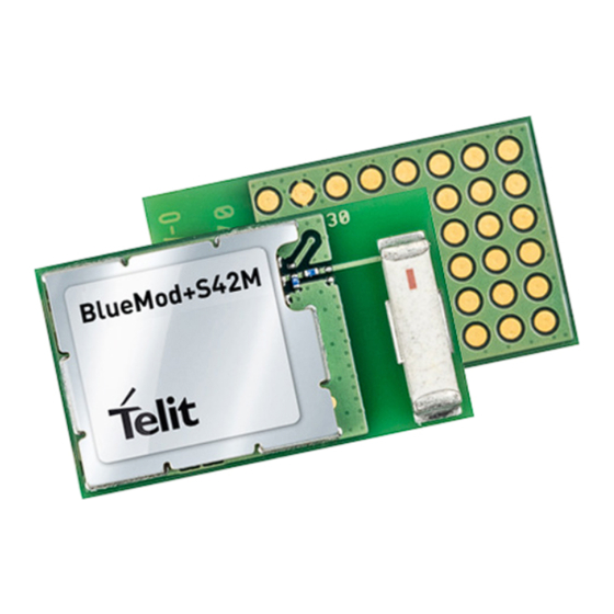 Telit Wireless Solutions BlueMod+S42M Hardware User's Manual