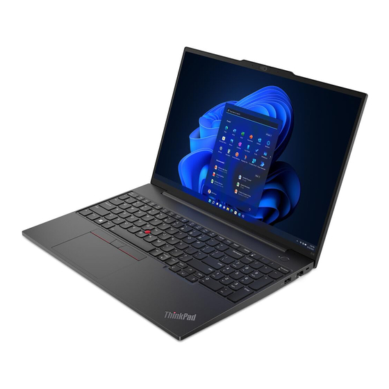 Lenovo ThinkPad E16 Gen 1 User Manual
