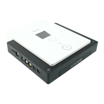 Sony DVDIRECT VRD-MC1 Operating Instructions Manual