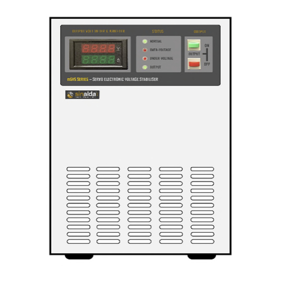 sinalda mSVS+ Series User's Product Manual