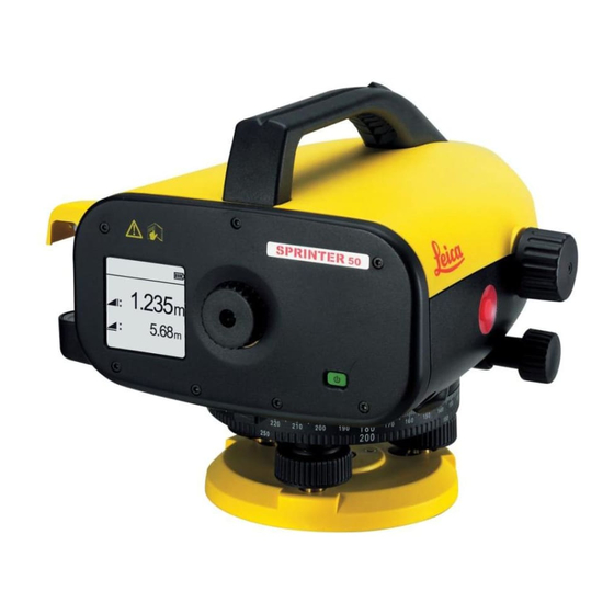 Leica Sprinter 50 User Manual