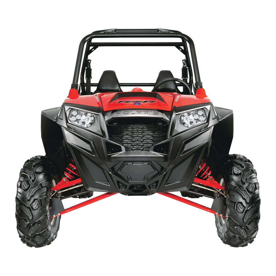 Polaris RANGER RZR XP 900 Owner's Manual For Maintenance And Safety