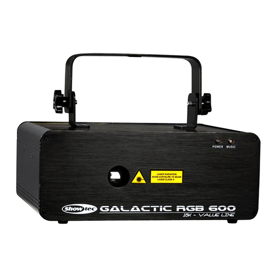 SHOWTEC gatactic RGB-600 value series Manuals