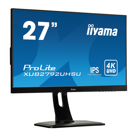 Iiyama ProLite XUB2792UHSU Manuals