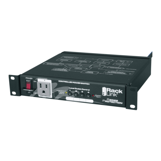 Middle Atlantic RackLink Series Quick Start Manual