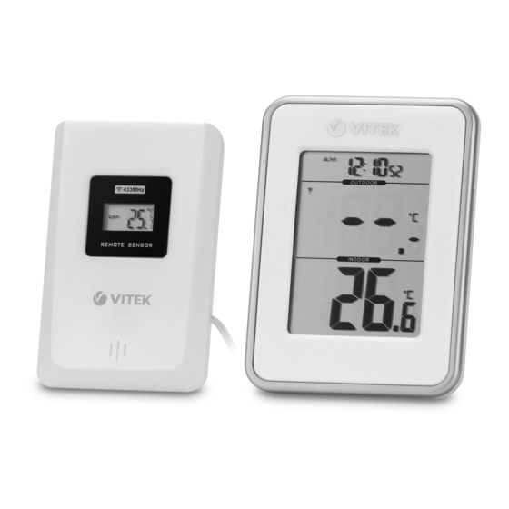 Vitek VT-6408 Wireless Weather Station Manuals