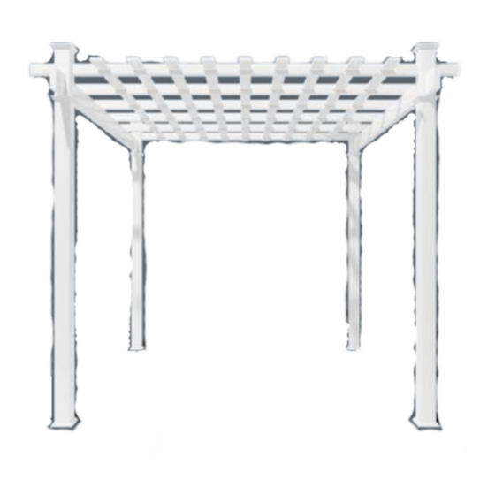 User Manuals: AZEMBLA PERGOLA White Vinyl