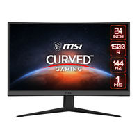 MSI Optix G27C6P (3CA9) Manual