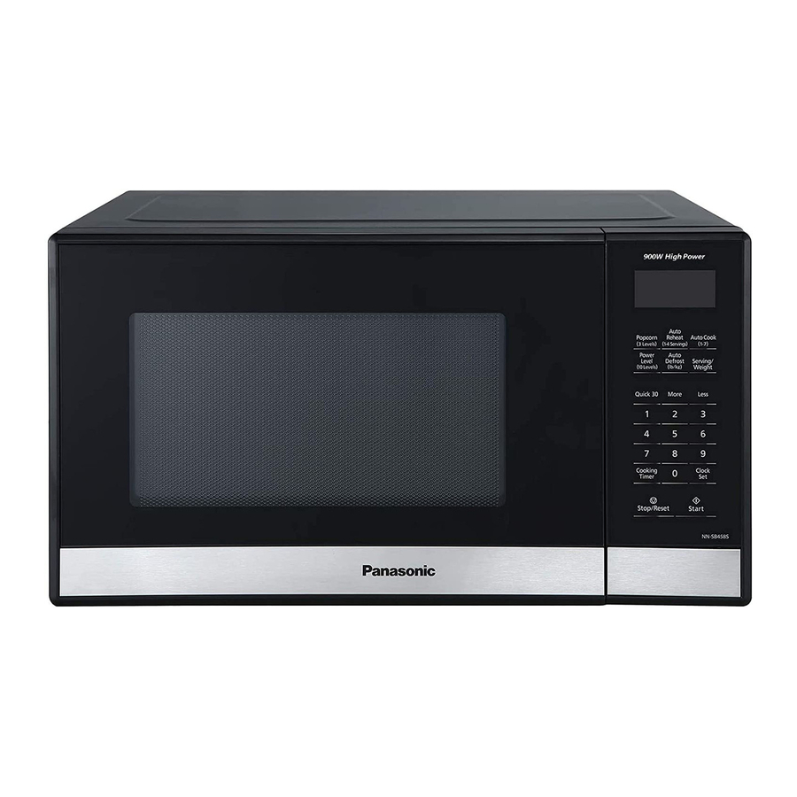 Panasonic NN-SG458S, NN-SG428S - Microwave Oven Manual