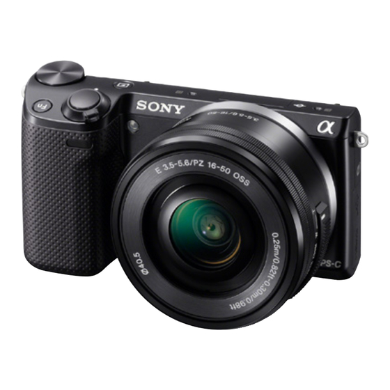 Sony NEX-5TL Manuals