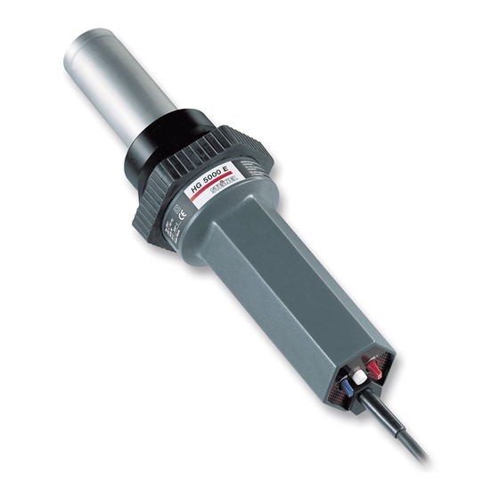STEINEL Masterline HG 5000 E Operating Instructions