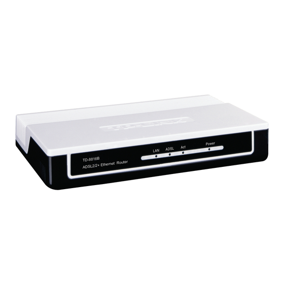 TP-Link ADSL2/2+ User Manual