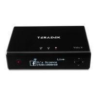 Teradek Vidiu X Reference Manual