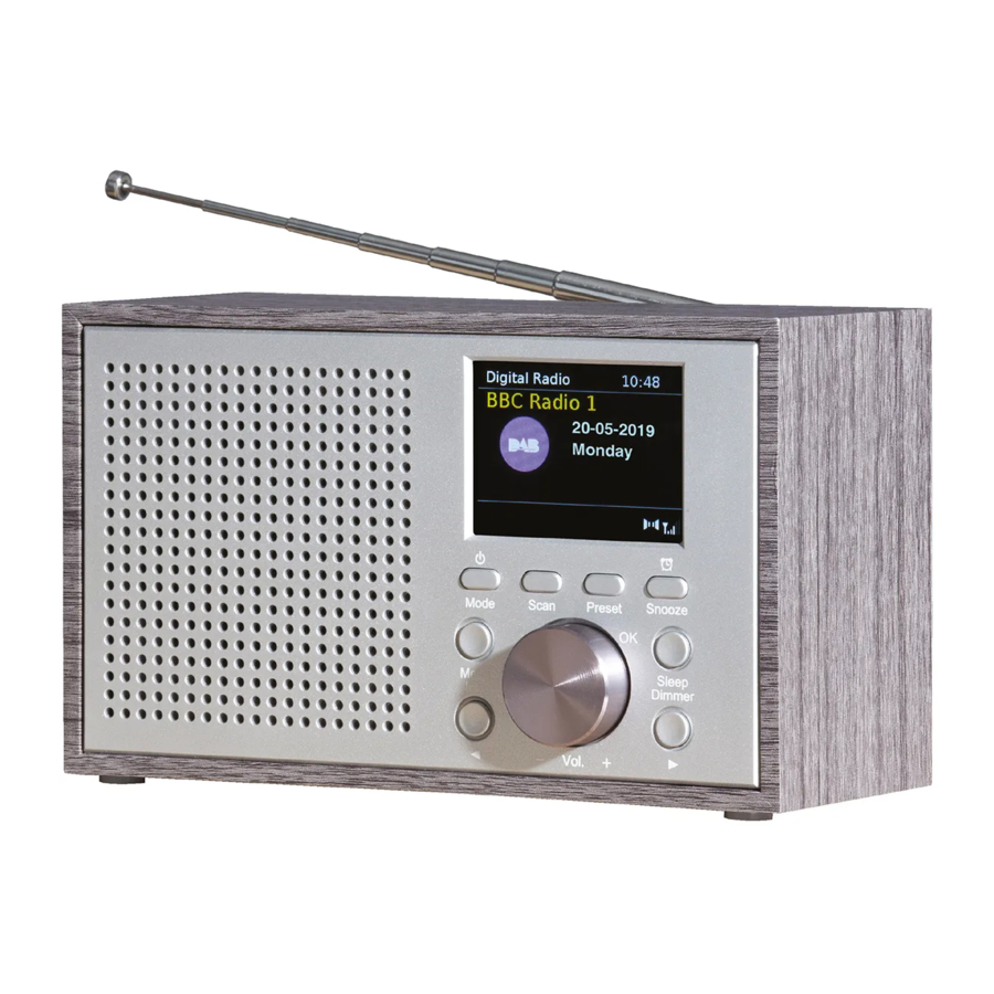 Daewoo AVS1323 - Compact Wooden DAB/FM Radio with Colour LCD Display Manual
