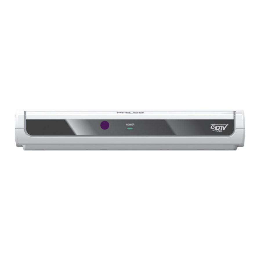 User Manuals: Philco TB100HH9 TV Converter Box