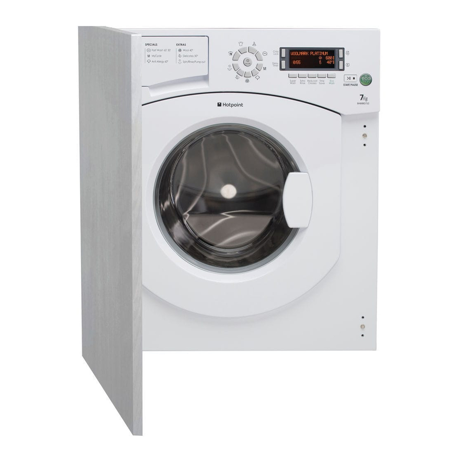 Hotpoint BHWMD 732 Instructions For Use Manual