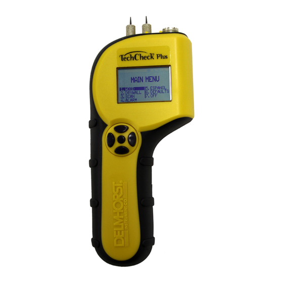 Delmhorst TechCheck PLUS Owner's Manual