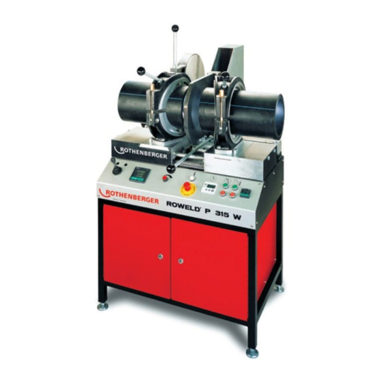 Rothenberger ROWELD P 315 W Instructions For Use Manual