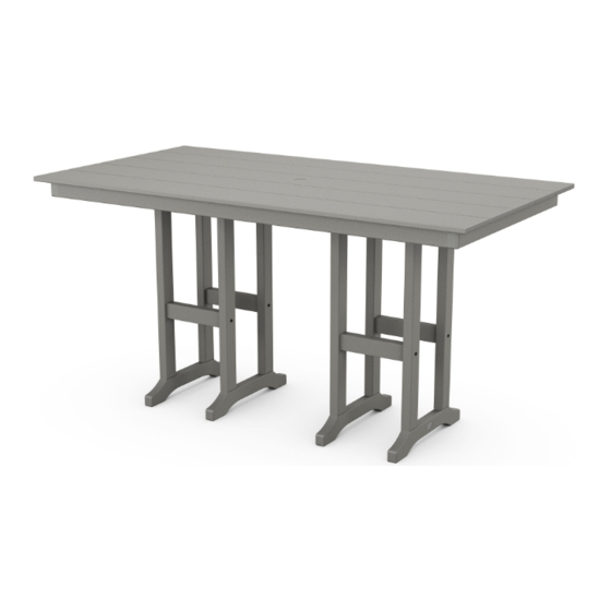 Polywood Farmhouse FRT3772 Assembly Instructions