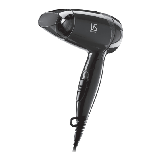 VS Sassoon MINI PRO DRYER Compact Hair Manuals