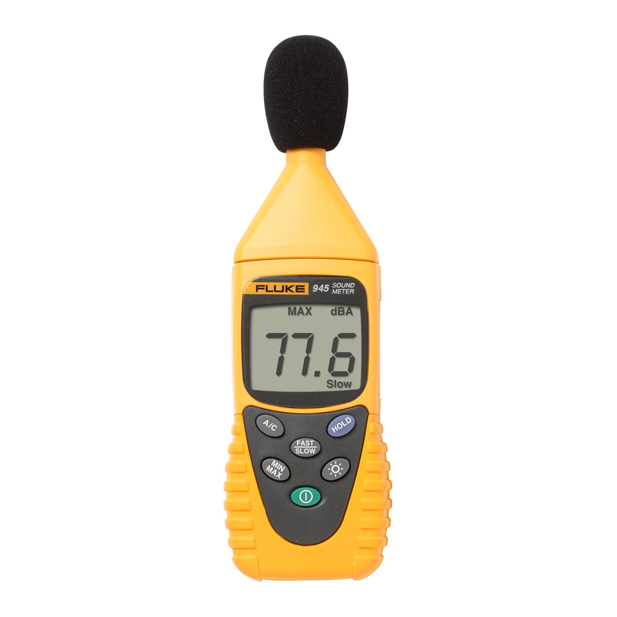Fluke 945 - Sound Level Meter Manual