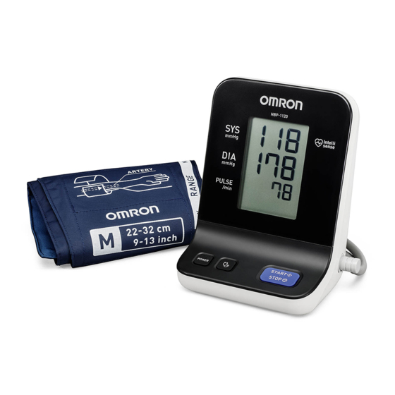 Omron HBP-1120 Instruction Manual