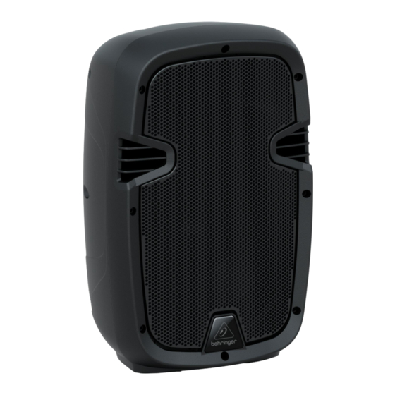 Behringer PK108A Quick Start Manual