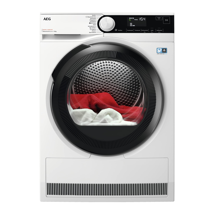 AEG TR8T70680 Manual