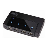 Digitus 4-Port Desktop USB KVM Switch with USB 2.0 Hub User Manual