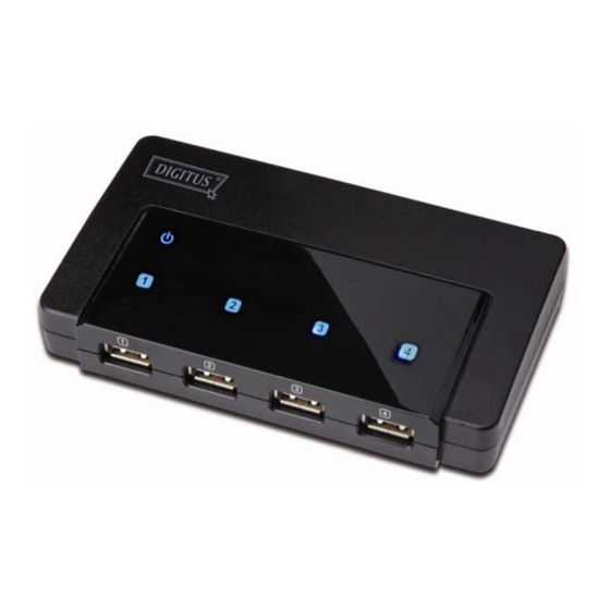 Digitus 4-PORT NETWORK USB HUB User Manual