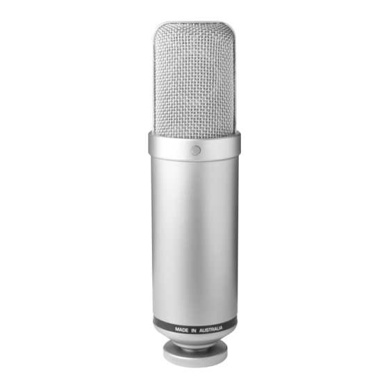 RODE Microphones NTK Instruction Manual