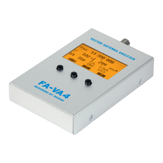 Funk Amateur FA-VA4 Construction And User Manual