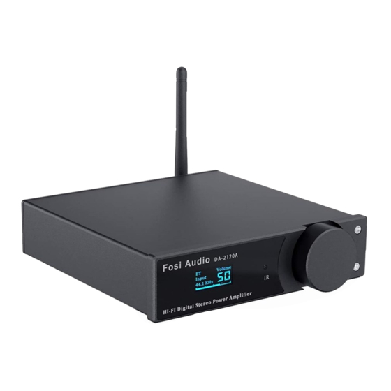 Fosi Audio DA2120A Troubleshooting