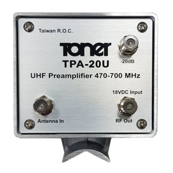 Toner TPA-20U User Manual