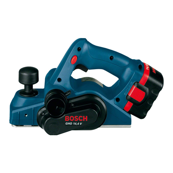 Bosch Professional GHO 14,4 V-LI Original Instructions Manual