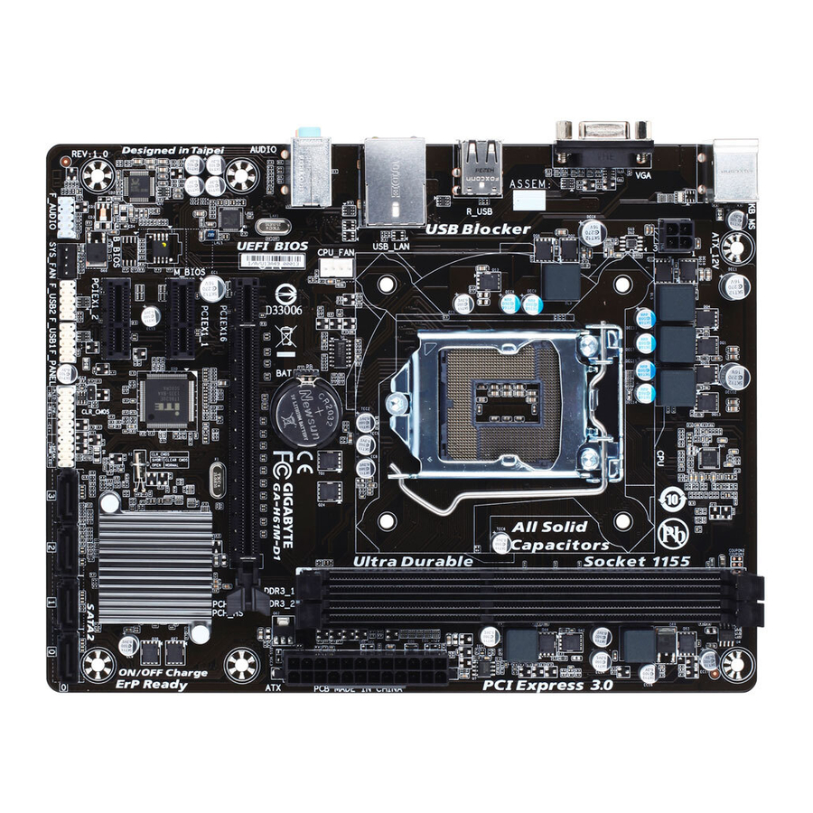 Gigabyte GA-H61M-D1 User Manual