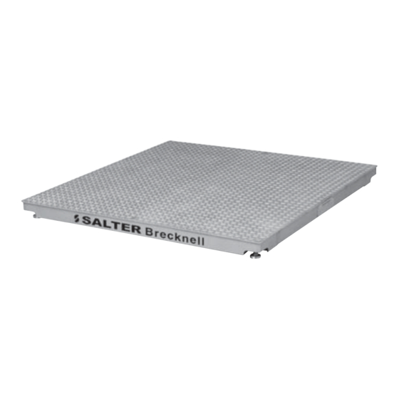 Salter Brecknell Pegasus Floor Scale Installation Manual