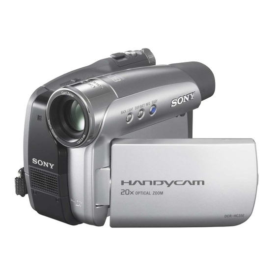 Sony Handycam DCR-HC23E MiniDV Camcorder Manuals
