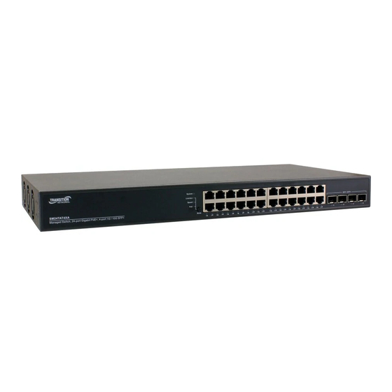 Transition Networks SM24TAT4XA Installation And Getting Started Manual
