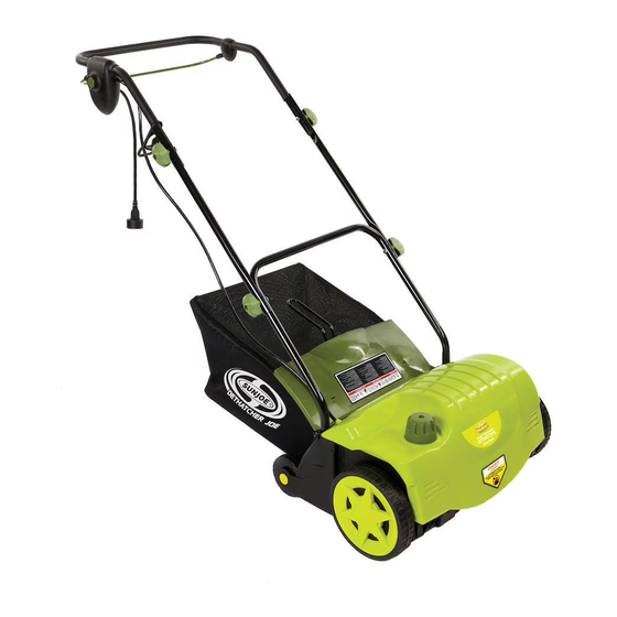 User Manuals: SNOWJOE SUNJOE AJ800E-RM Dethatcher