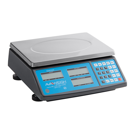 AVA WEIGH PCS15K Quick Setup Manual