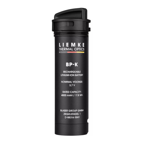 Liemke BP-K Operating Manual