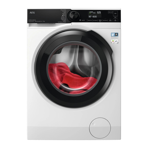 User Manuals: AEG LR7696UD4 Washing Machine