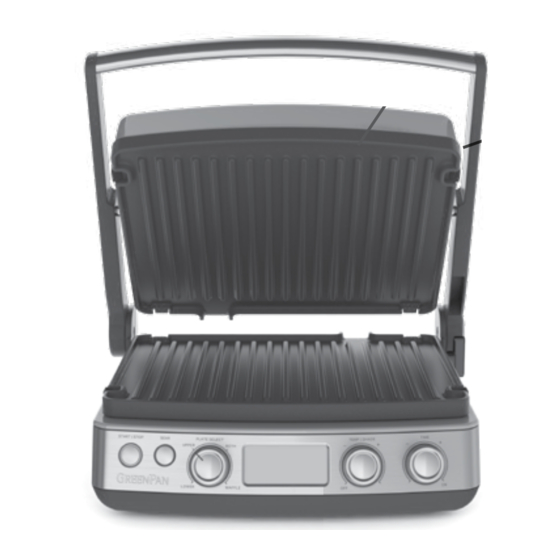 GreenPan CONTACT GRILL Instruction Manual & Warranty