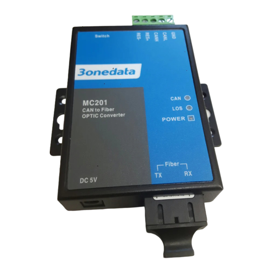 3onedata Logicbus MC201-F Quick Installation Manual