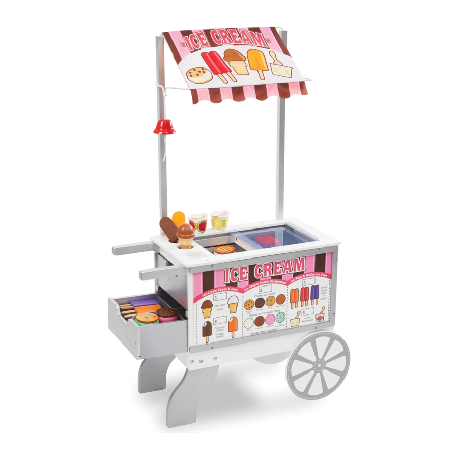 Melissa & Doug Snacks & Sweets Food Cart (9350) Manual