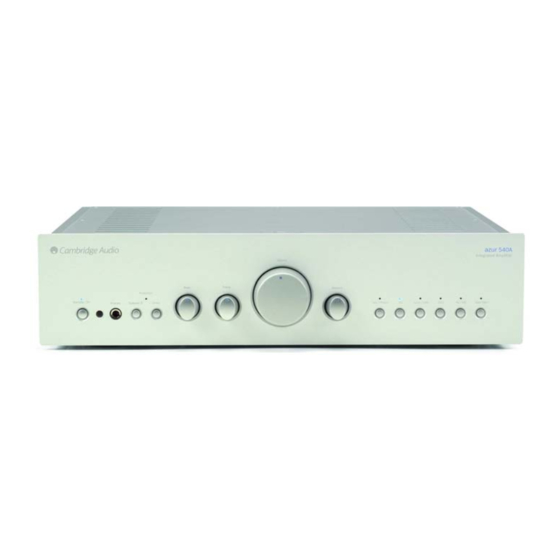 Cambridge Audio 540A V2 Service Manual