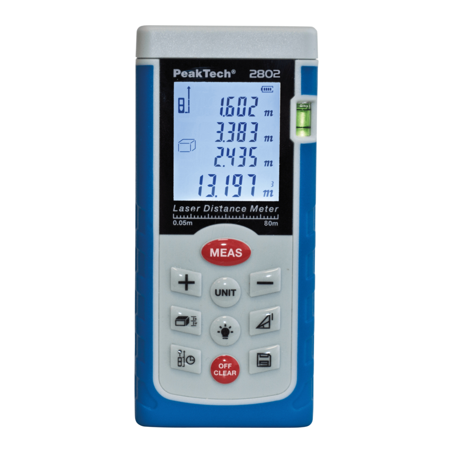 PeakTech 2801 Operation Manual