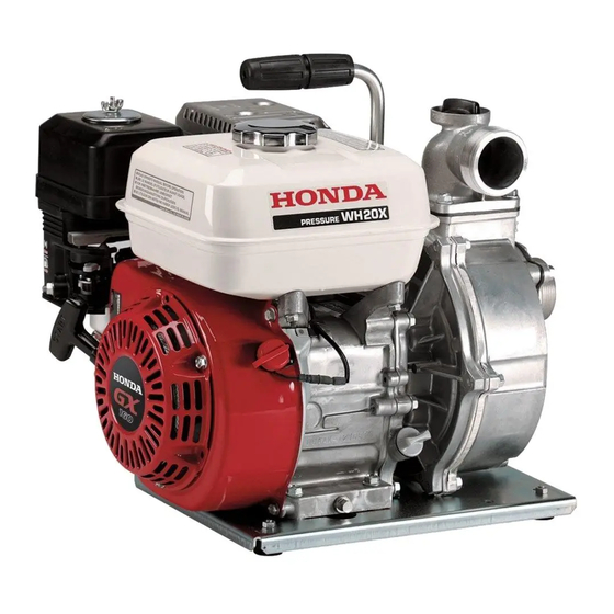 Honda WH15 Owner's Manual